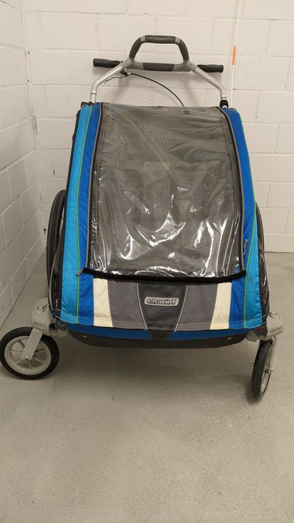 Anhänger Thule Chariot CX2 blau grau silber Kaufen auf Ricardo