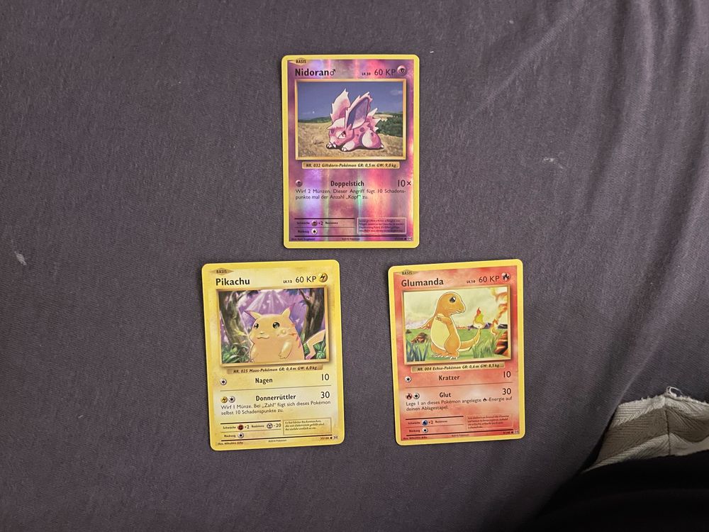 Pokemon Evolutions Pikachu Glumanda Nidoran Revers Holo Kaufen