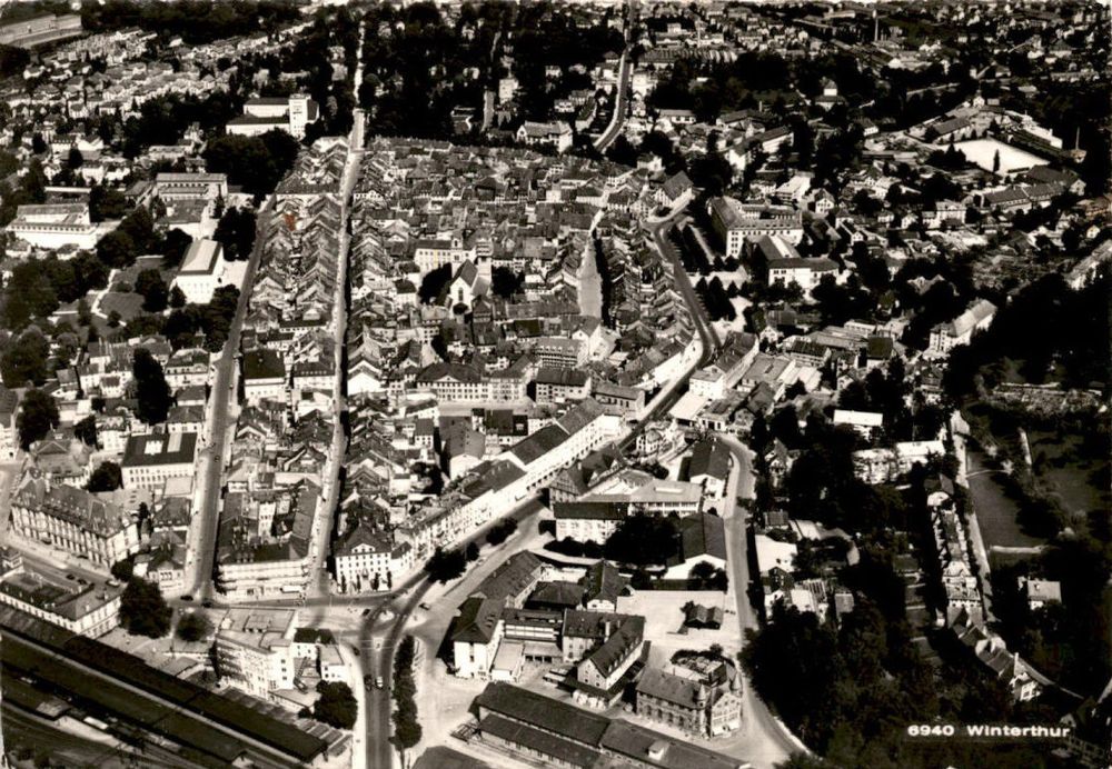 Winterthur Zh Flugaufnahme Nr Mit Altstadt Kaufen Auf Ricardo