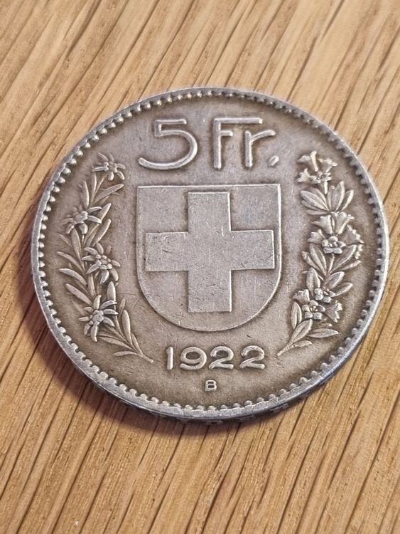 5 Franken 1922 Alphirte Top Stück Kaufen auf Ricardo