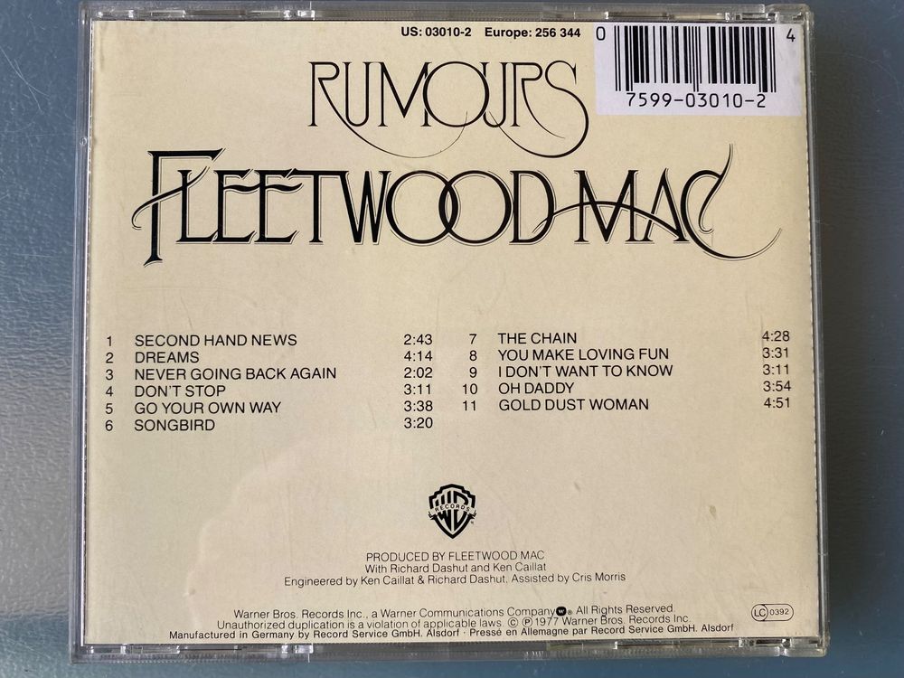 Fleetwood Mac Rumours Kaufen Auf Ricardo