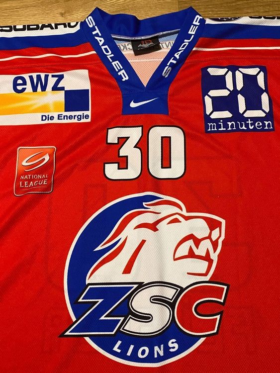 Original Zsc Lions Fl Eler Trikot Z Rcher Sc Hockey Xl Kaufen