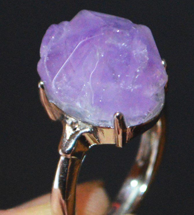 Ring N Amethyst Cluster Gr Ssenverstellbar Kaufen Auf Ricardo