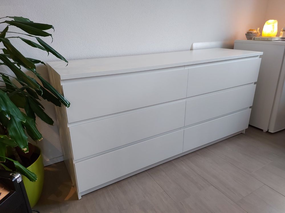 Malm Kommode Mit Schubladen Wei X Cm Top Zustand Kaufen