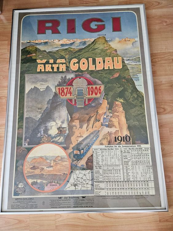 Plakat Rigi Via Arth Goldau 1874 1906 Kaufen Auf Ricardo