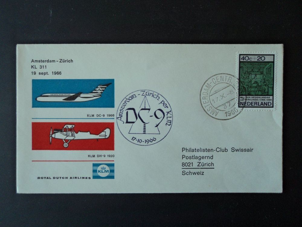 KLM Amsterdam Zürich 1966 Kaufen auf Ricardo