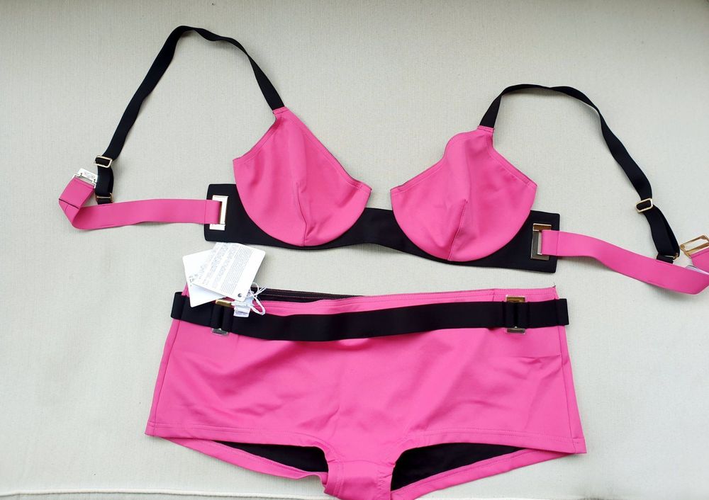 La Perla Bikini Set Neu Beachwear Cup B Rosa Schwarz Kaufen Auf