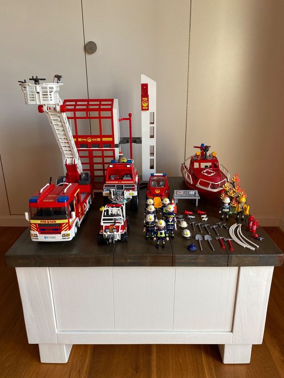 Playmobil Feuerwehr Station Fahrzeuge Schiff Zubehör Kaufen auf Ricardo