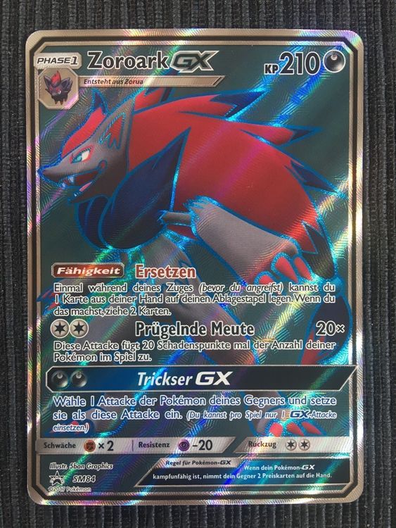 Pokemon Zoroark Gx Schimmernde Legenden Acheter Sur Ricardo