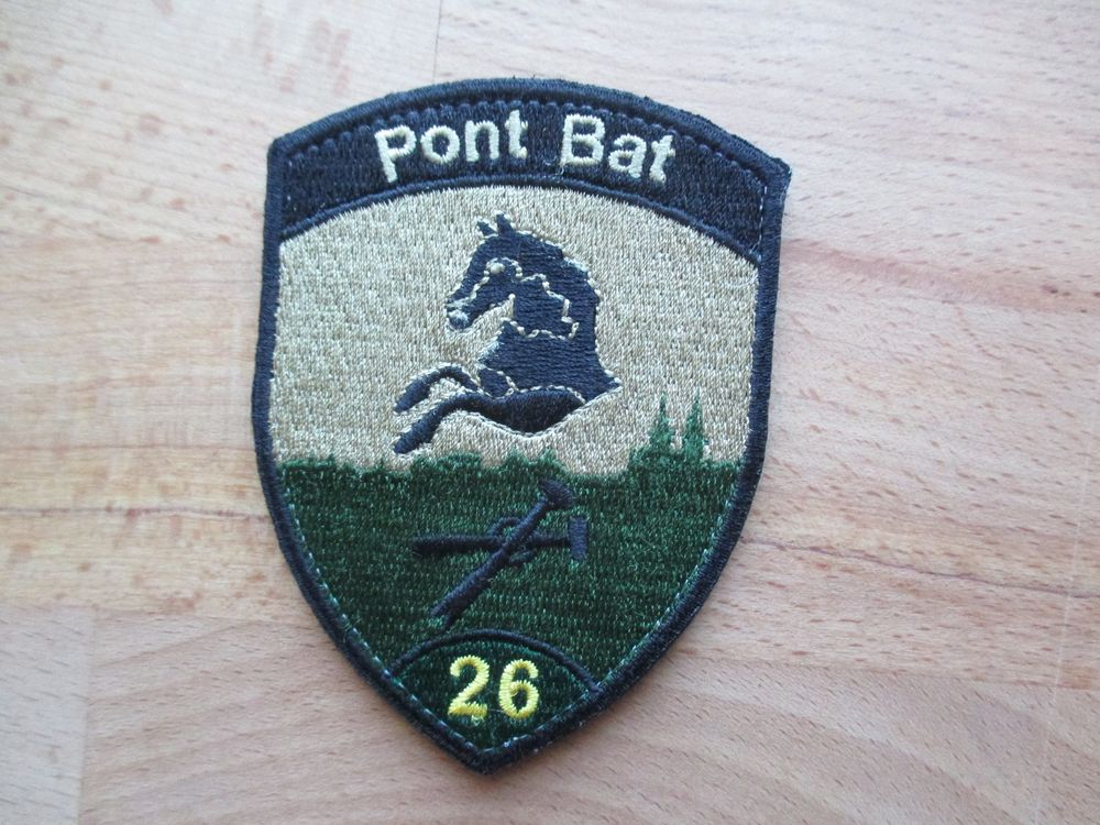 Badge Abzeichen Militär Schweiz mit Klett Pont Bat 26 Kaufen auf Ricardo