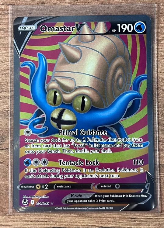 Omastar V FULL ART 174 195 Pokemon Silver Tempest Kaufen Auf Ricardo