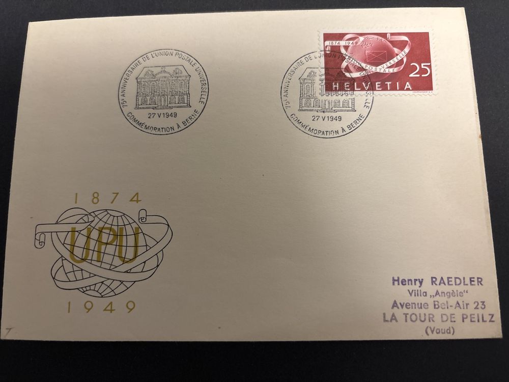 1949 FDC Anniversaire Union Postale Universelle Kaufen Auf Ricardo