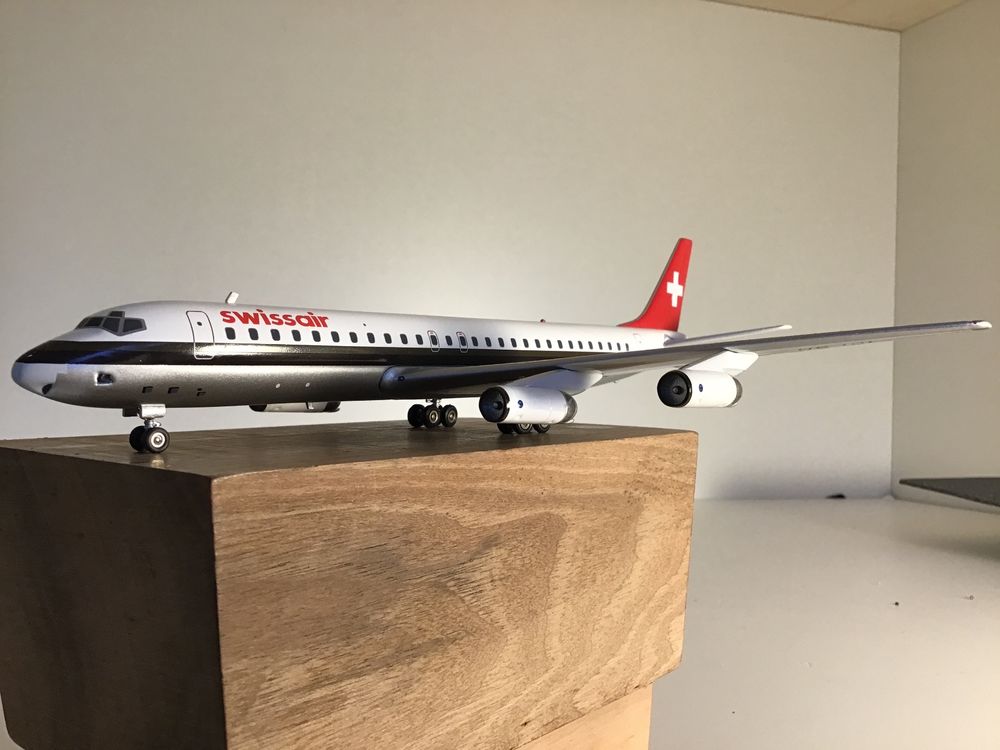 Modellflugzeug Swissair DC 8 62 1 200 Metall Inflight Kaufen Auf Ricardo