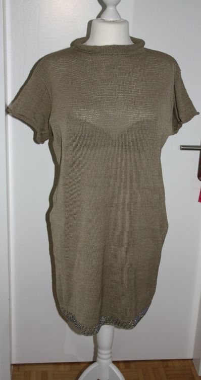 Kleid Strick Kleid Oliv Beige Handmade Gr Xl Neu Kaufen Auf Ricardo