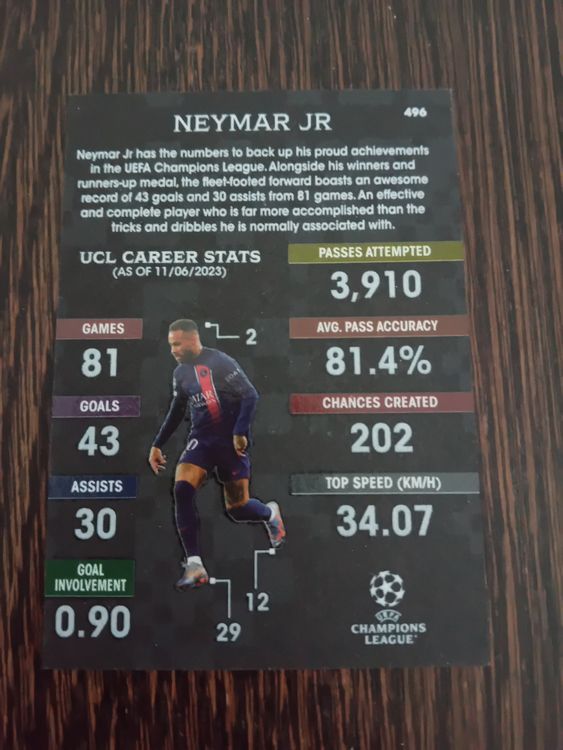 Topps Match Attax 2023 24 Neymar JR Black Edge Kaufen Auf Ricardo