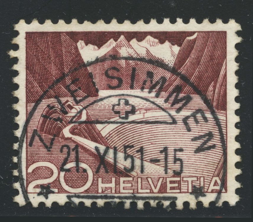 FWM Marke Vollstempel 301A Grimsel Zweisimmen 1951 Kaufen Auf Ricardo