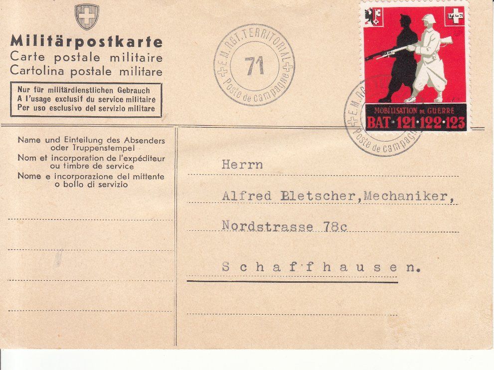 Territorial Truppen Wi Auf Postkarte Kaufen Auf Ricardo