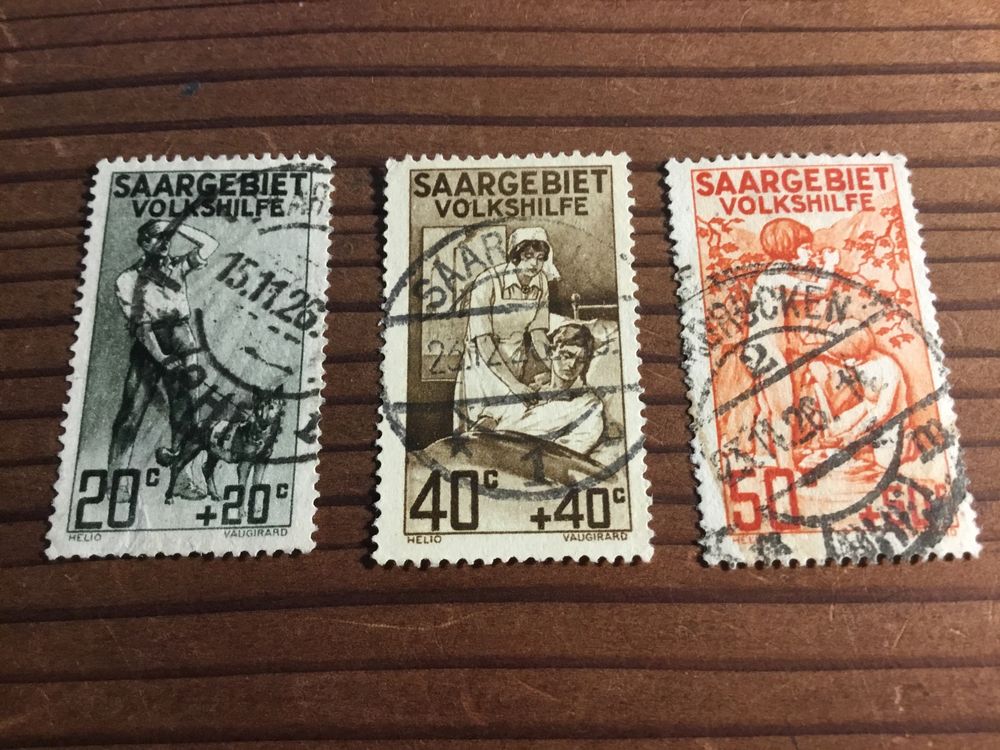 Saarland 1926 Michel Nr 104 107 Gestempelt Kaufen Auf Ricardo