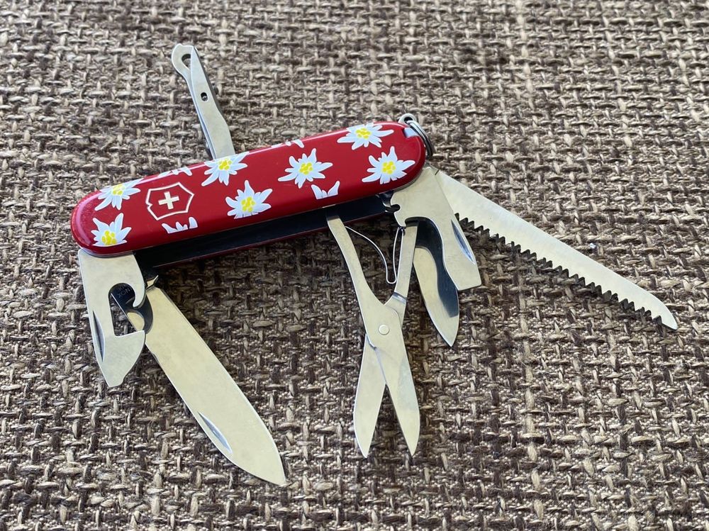 Grosses Sackmesser VICTORINOX HUNTSMAN EDELWEISS Rarität Kaufen auf