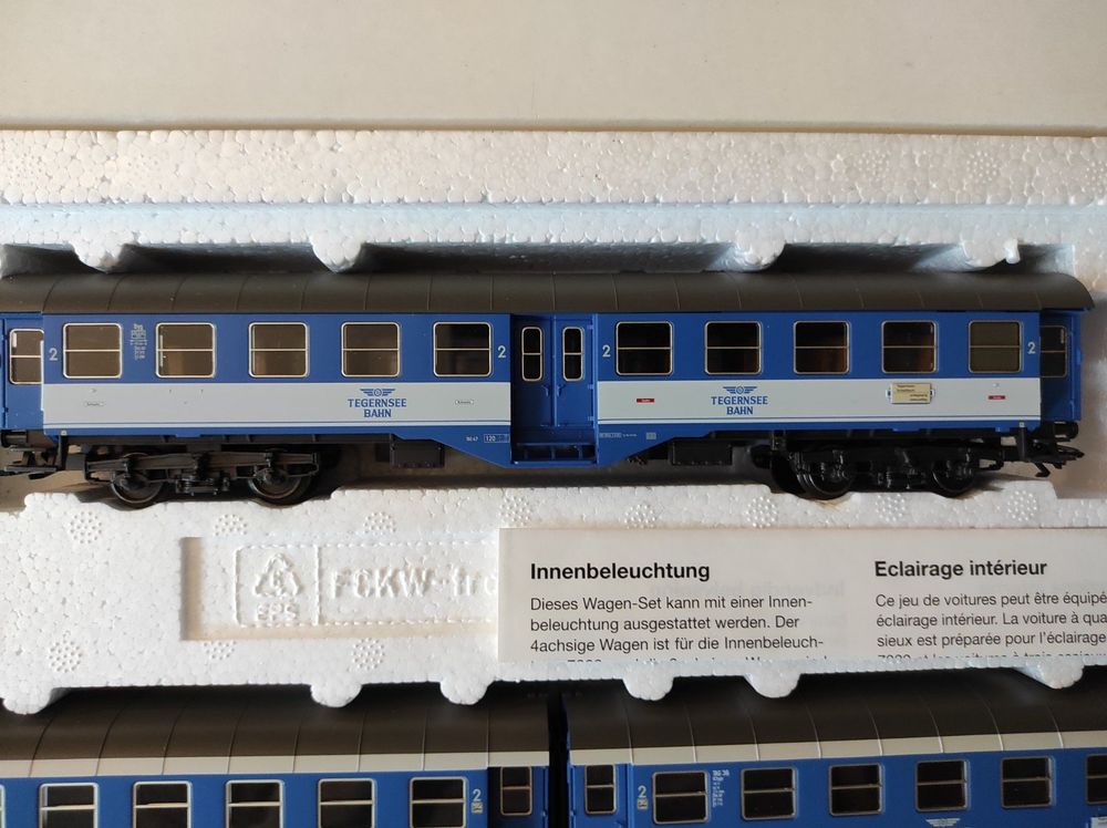 Wagen Set Tegernsee Bahn blau weiss von Märklin Kaufen auf Ricardo