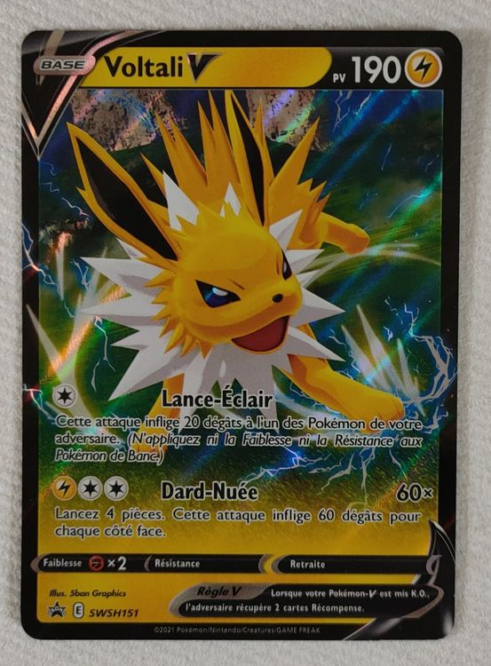 Carte Pokemon Voltali V Promo français Fr Kaufen auf Ricardo