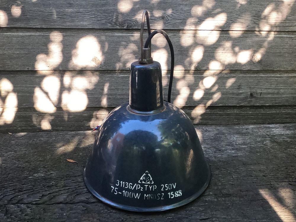 KE182 Vintage Industry Hängelampe Emaillelampe Antik Loft Kaufen auf