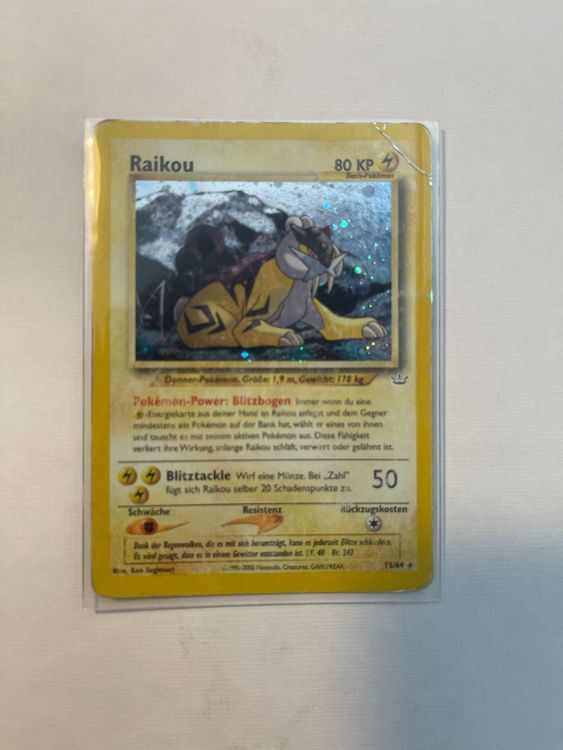 Pok Mon Tcg Raikou Neo Revelation Holo Unlimited Holo Kaufen