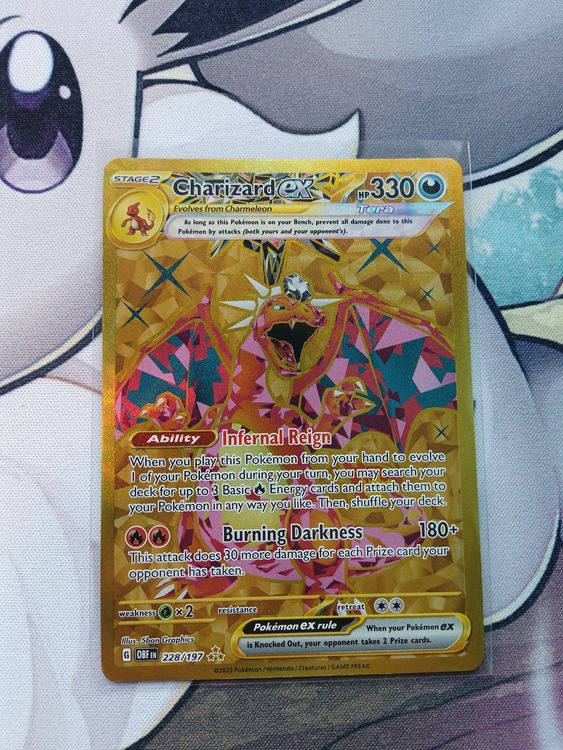 Charizard Ex Goldcard Pokemon Obsidian Flames Glurak Kaufen Auf Ricardo