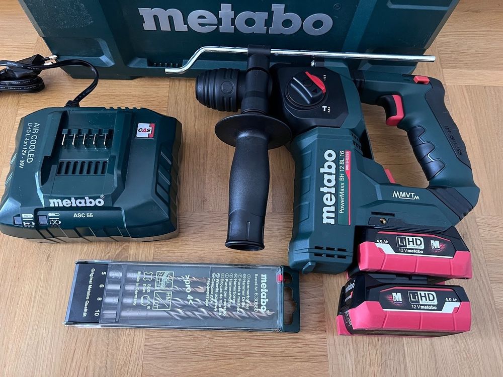 Metabo PowerMaxx BH 12 BL 16 Akku Bohrhammer 2 X 4 Ah Kaufen Auf