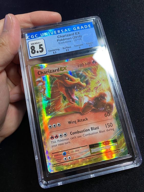 Charizard Ex Glurak Dracaufeu Xy Evolutions Cgc Kaufen