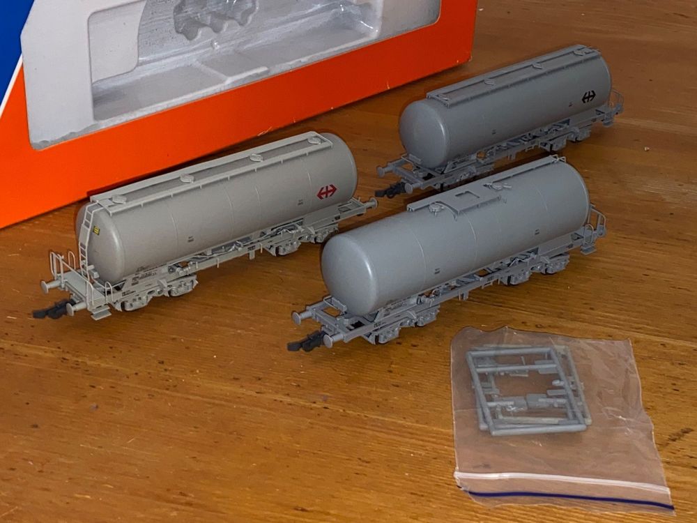 H0 DC Roco SBB Uacs Zementwagen 3er Set Kaufen Auf Ricardo