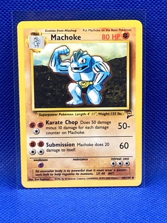 Pokemon BASE SET 2 Machoke 49 130 EN NM Kaufen Auf Ricardo