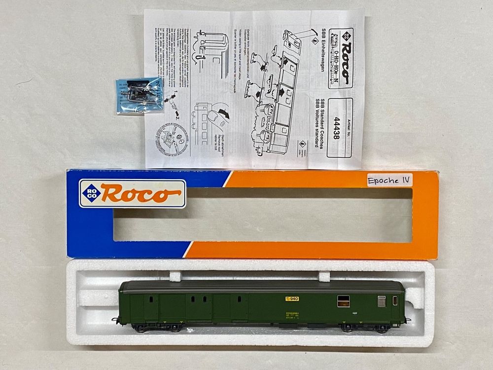 Roco 44438 H0 GS SBB EW II Bahnpostwagen PTT 940 Kaufen Auf Ricardo