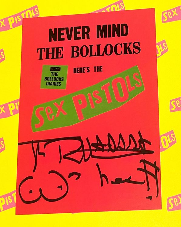 Johnny Rotten Sex Pistols John Lydon Autogramm Diaries 1977 Neu