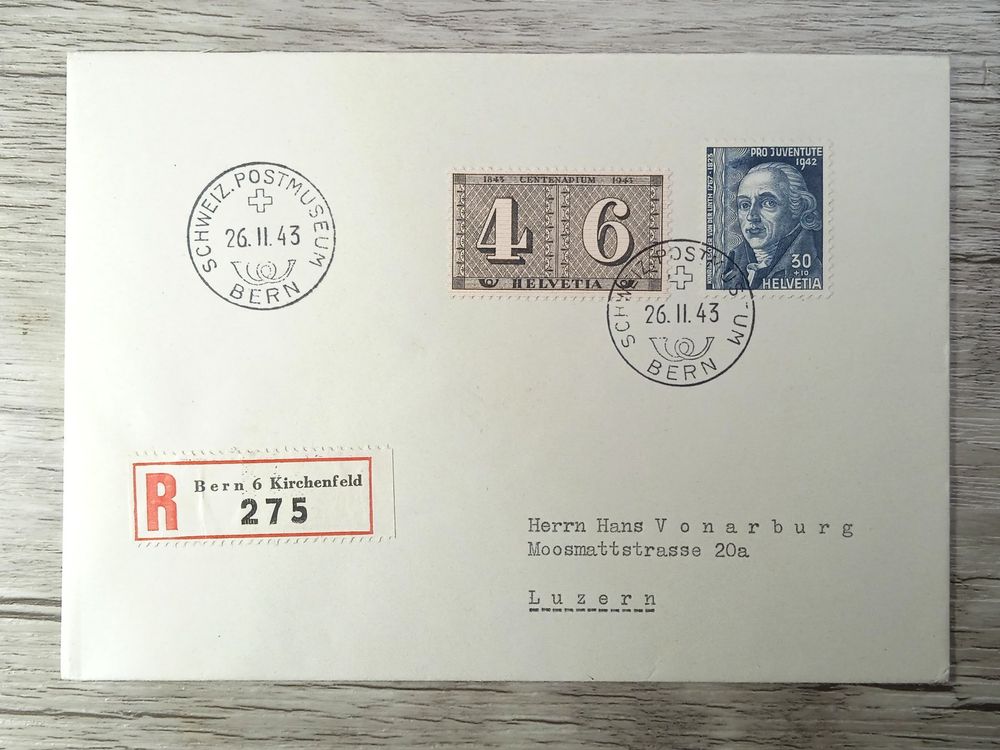 TR52 Enveloppe Timbre Suisse 1943 Kaufen Auf Ricardo