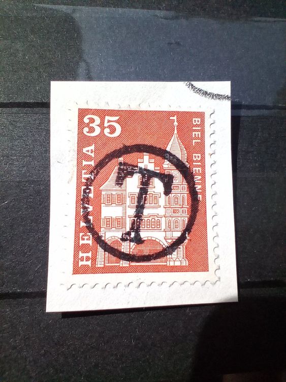 Briefmarke Schweiz Baudenkmäler Biel 1960 mit T Stempel Kaufen auf