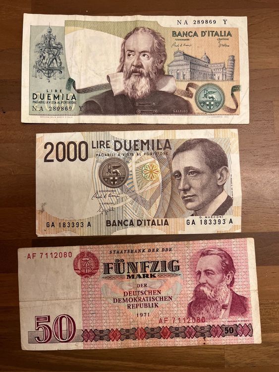 Banknoten Mark Ddr Und Lira Italien Forint Gulden Etc Kaufen