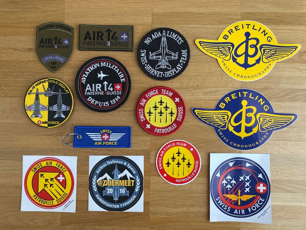 Lot Schweizer Luftwaffe Patches Aufkleber Etc Kaufen Auf Ricardo