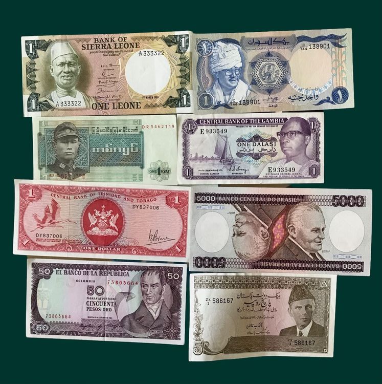 Lot Banknoten St Ck Unc Exotische L Nder Kaufen Auf Ricardo