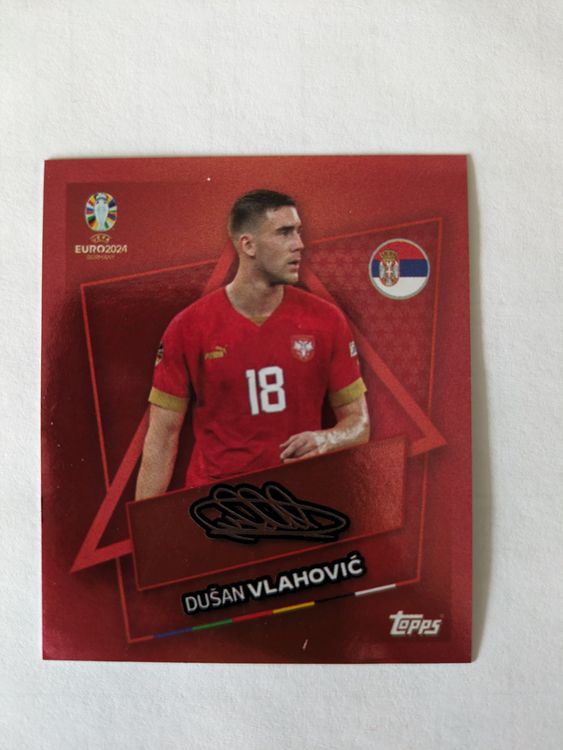 Topps Uefa Srb Sp Dusan Vlahovic Mit Unterschrift Kaufen Auf Ricardo