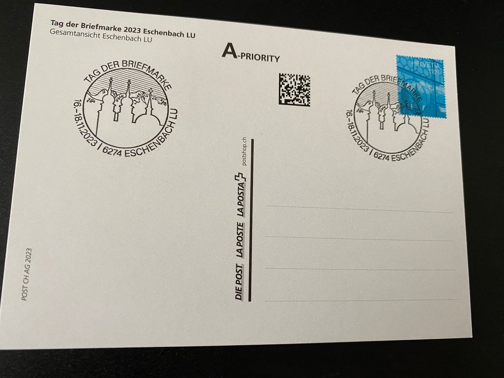 Karte Tag Der Briefmarke 2023 Sonder AgTg Stempel UNIKAT Kaufen Auf