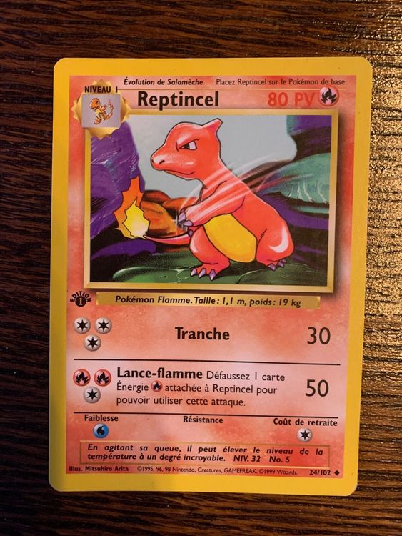 Carte Pokemon Reptincel Edition 1 FR Kaufen Auf Ricardo