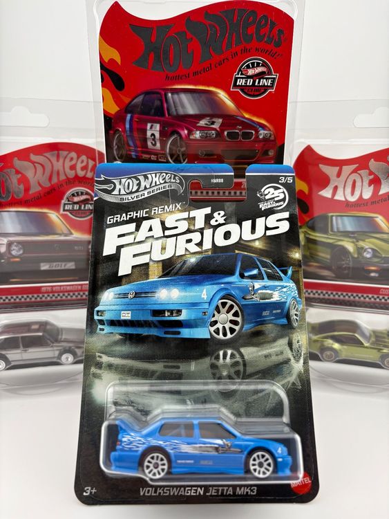 Hot Wheels Fast Furious Graphic Remix Komplettes Set Neu Und