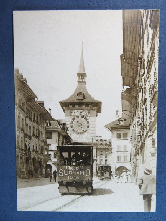 BERN LUFT TRAM ZYTGLOGGE 1890 SUCHARD CACAO BELEBT REPRO AK Kaufen