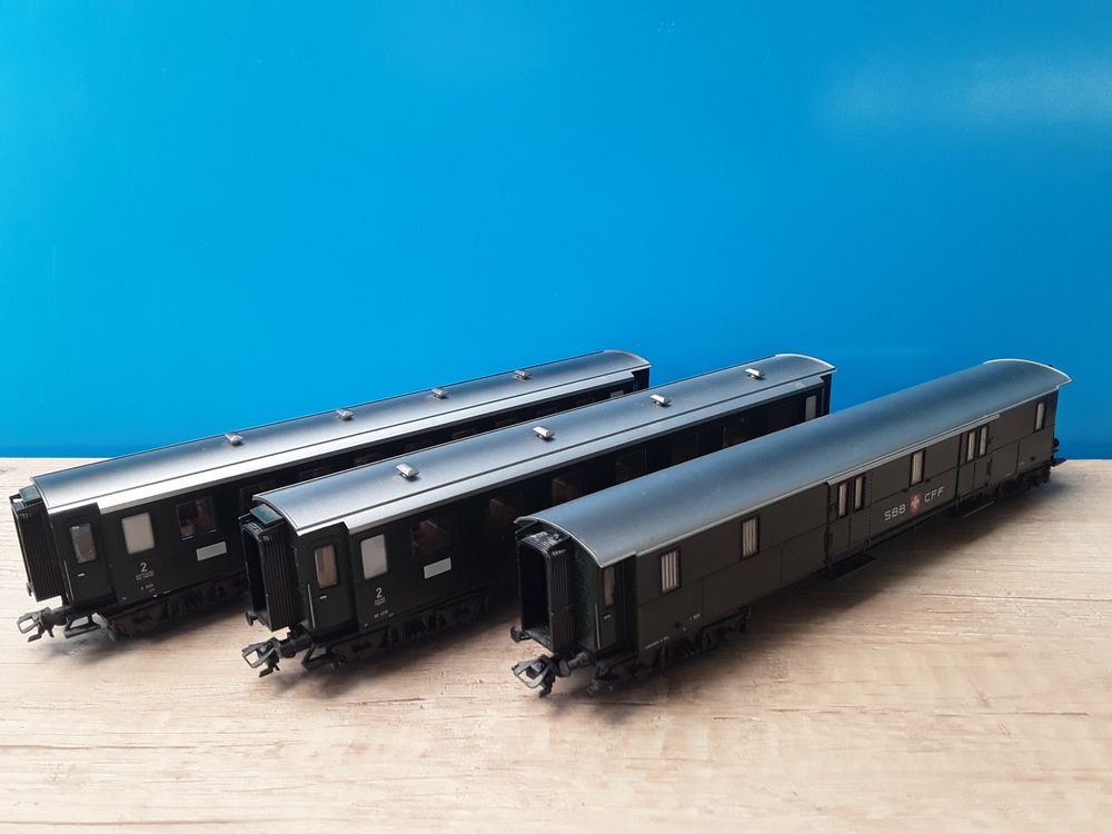 Märklin 42383 3er Set SBB Durchgangswagen Spur H0 Kaufen auf Ricardo