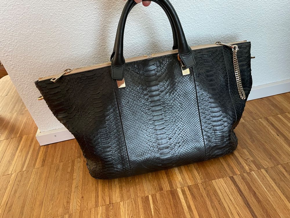 Chlo Tasche Python Leder Schwarz Kaufen Auf Ricardo