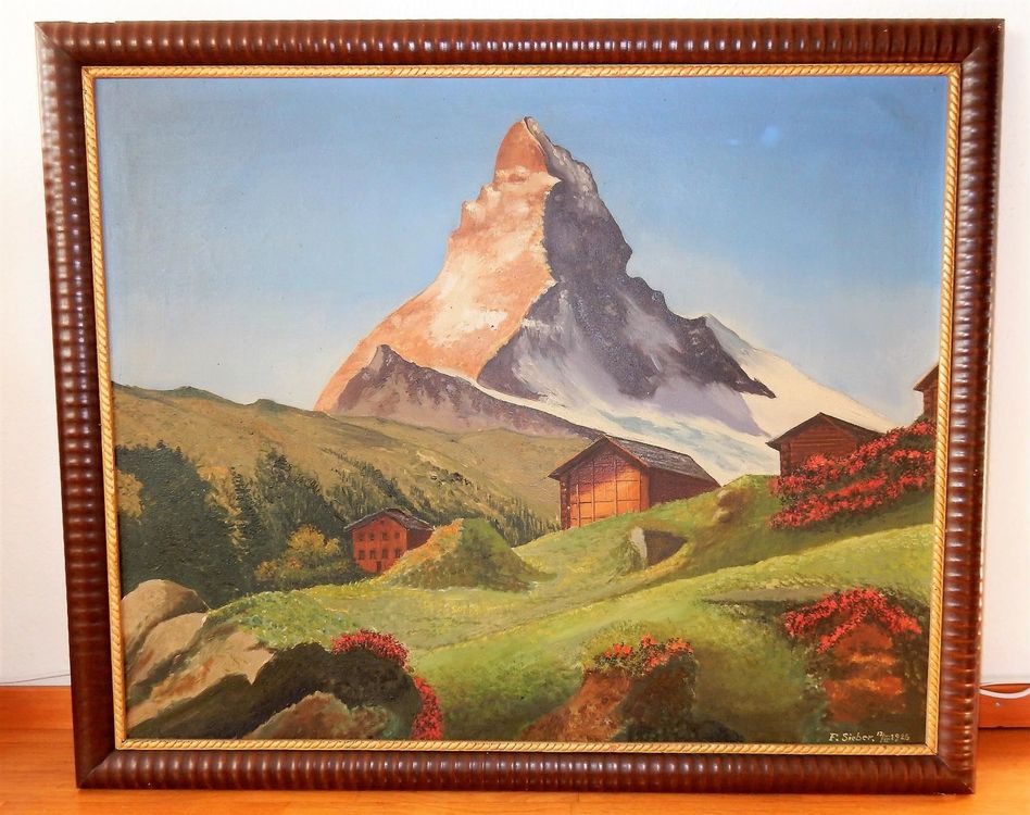 MATTERHORN GEMÄLDE von F SIEBER 1926 Kaufen auf Ricardo