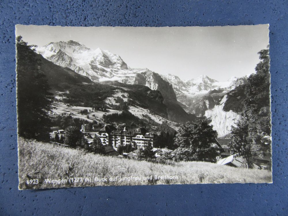 WENGEN HOTEL JUNGFRAU BREITHORN 1956 AK BEO Kaufen Auf Ricardo