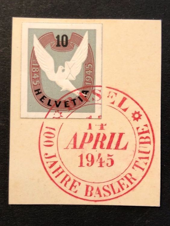 Basler Taube 1945 Mit ET FDC Stempel Kaufen Auf Ricardo