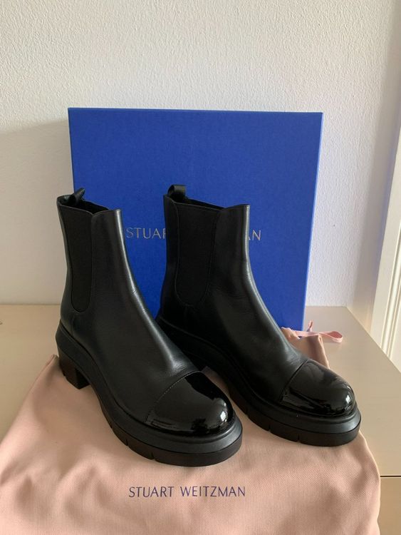 STUART WEITZMAN In OVP Schwarze Norah Chelsea Boots 36 5 Kaufen